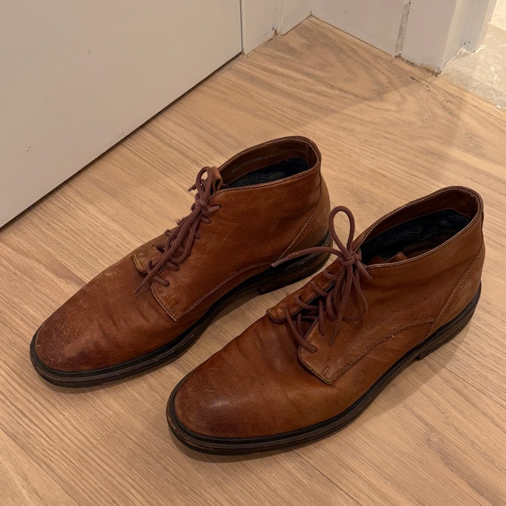 Cole Haan Brown Leather Chukka Boots